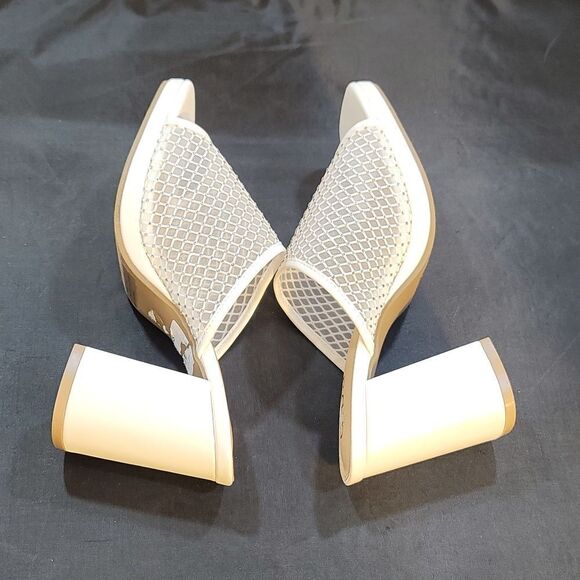 BRAND NEW DIBA MESH EMBELLISHED MULES WITH BLOCK HEEL SANDAL G1 - Picture 14 of 14